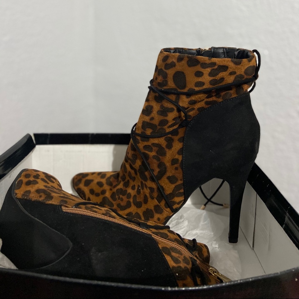 Ashley Stewart cheetah booties